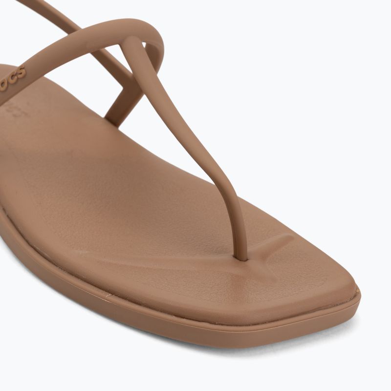 Sandale de damă Crocs Miami Thong Flip milk chocolate 7