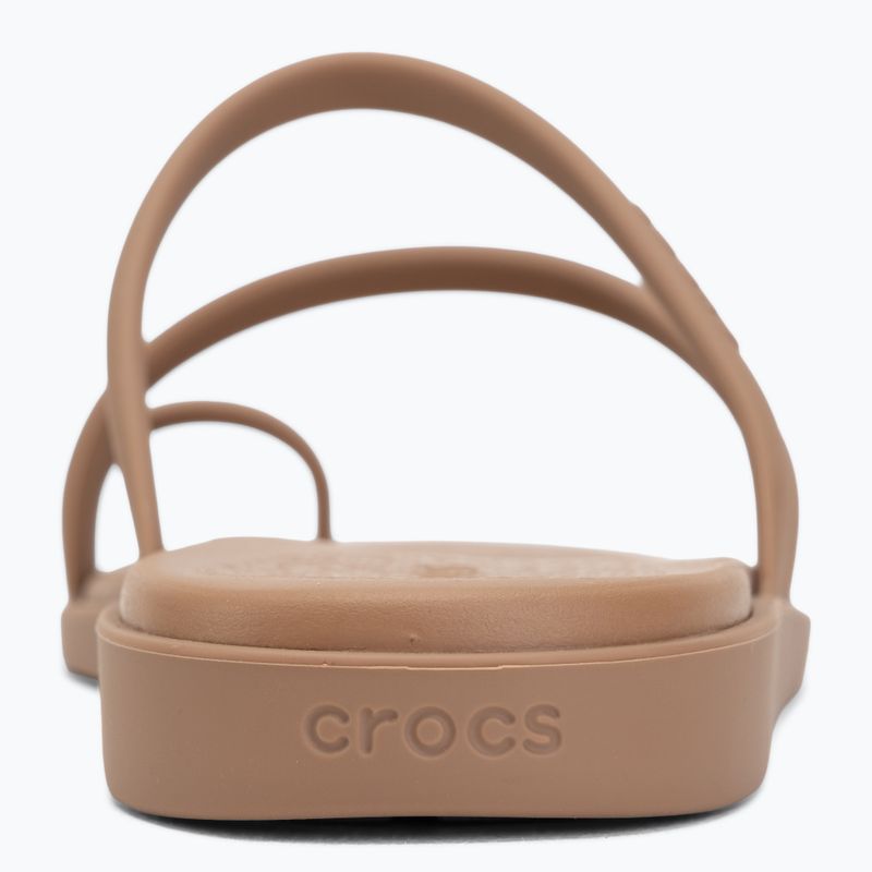 Șlapi pentru femei Crocs Miami Toe Loop Sandal milk chocolate 6