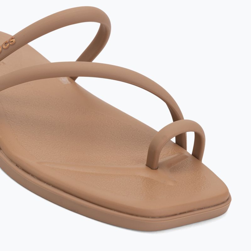 Șlapi pentru femei Crocs Miami Toe Loop Sandal milk chocolate 7