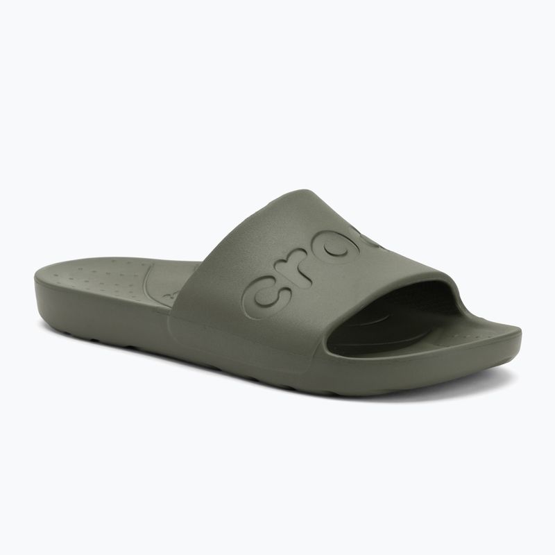 Papuci Crocs Slide army green