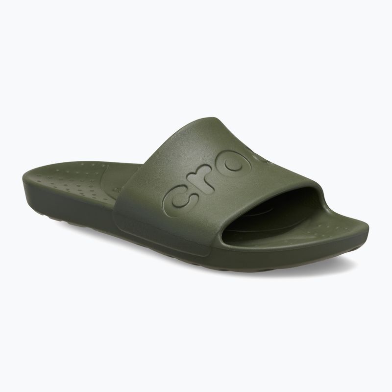 Papuci Crocs Slide army green