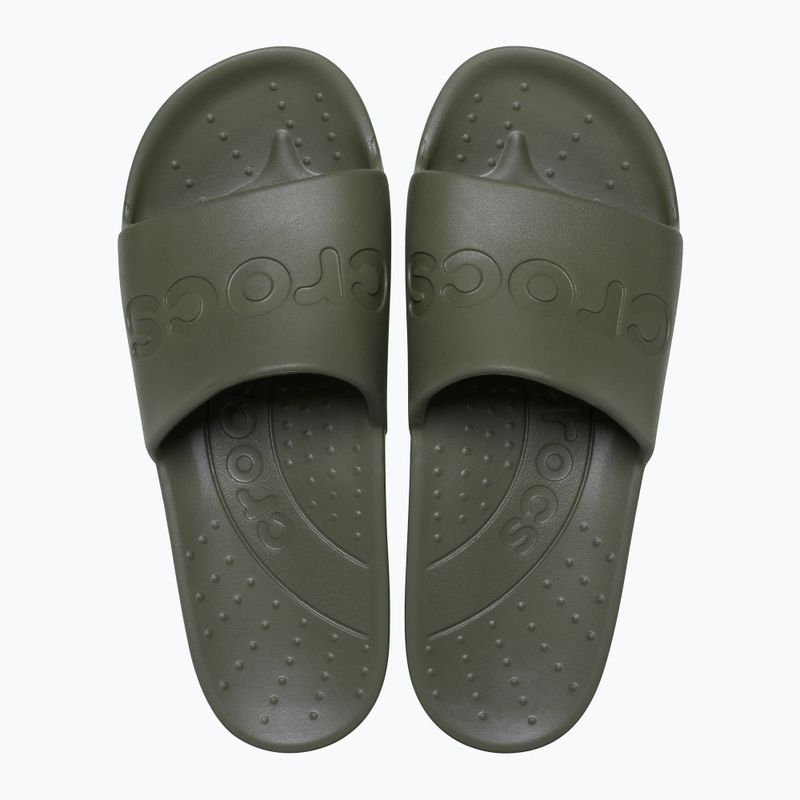 Papuci Crocs Slide army green 2