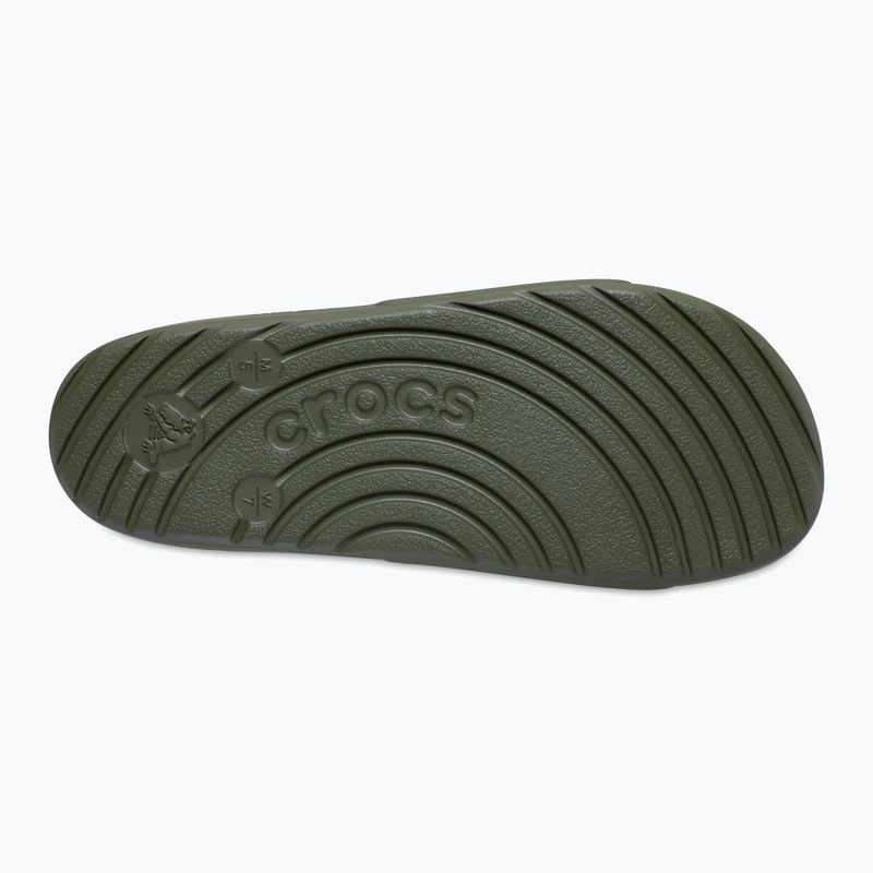Papuci Crocs Slide army green 3
