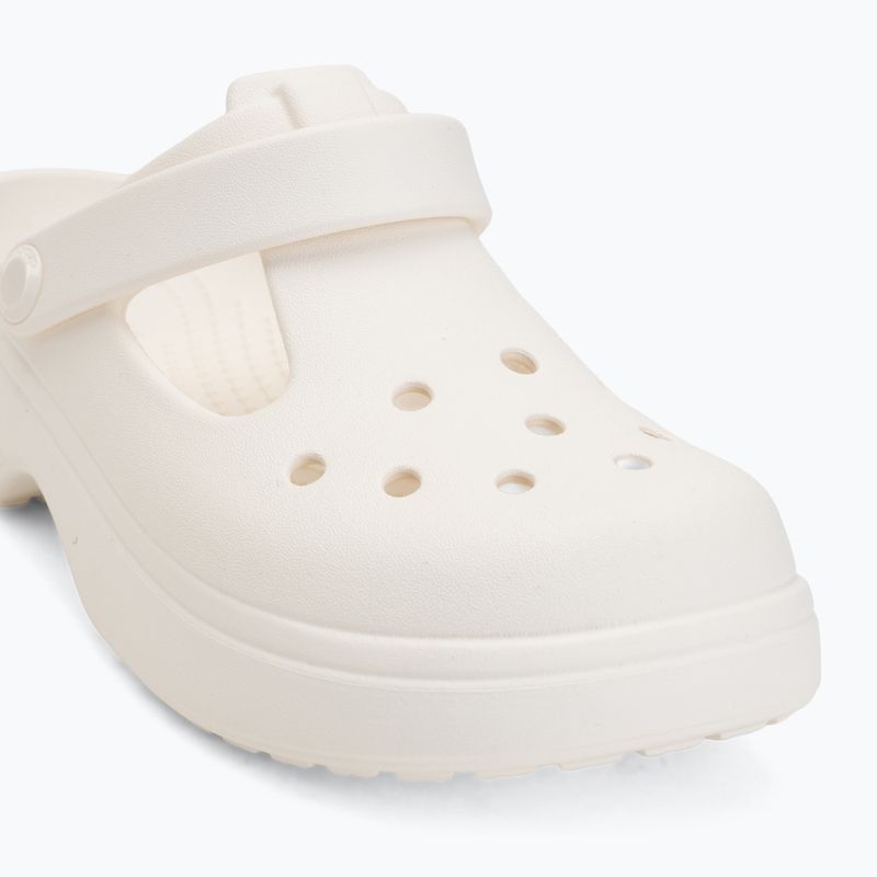 Șlapi pentru copii Crocs Classic Mary Jane Clog chalk 8