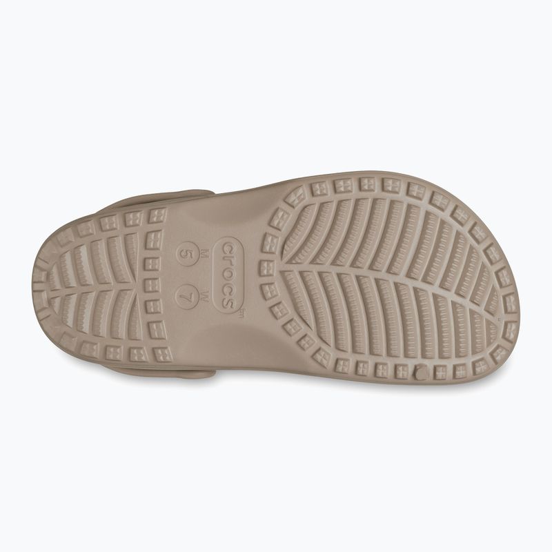 Papuci Crocs Classic Floral Cutout Clog taupe 3