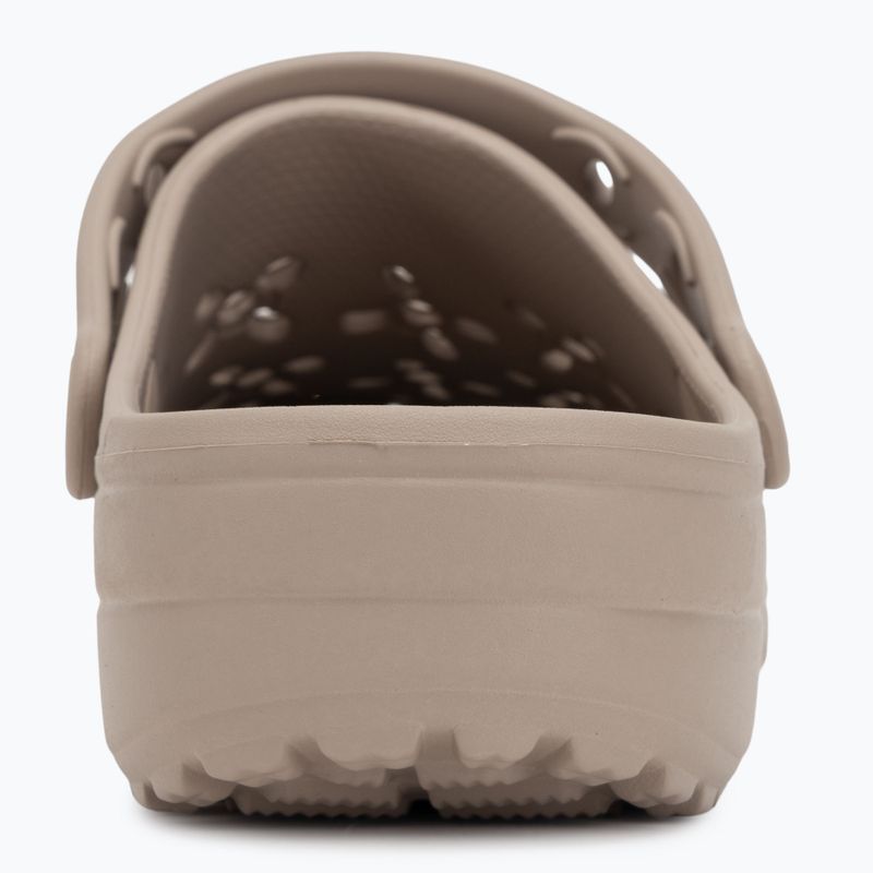 Papuci Crocs Classic Floral Cutout Clog taupe 7