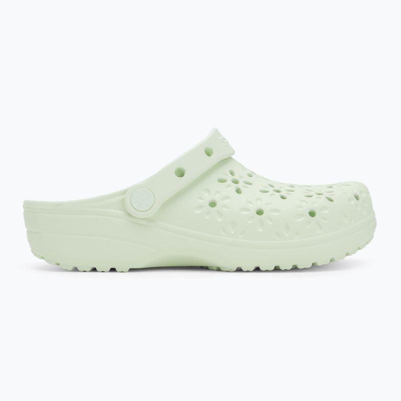 Papuci Crocs Classic Floral Cutout Clog jade tint 3