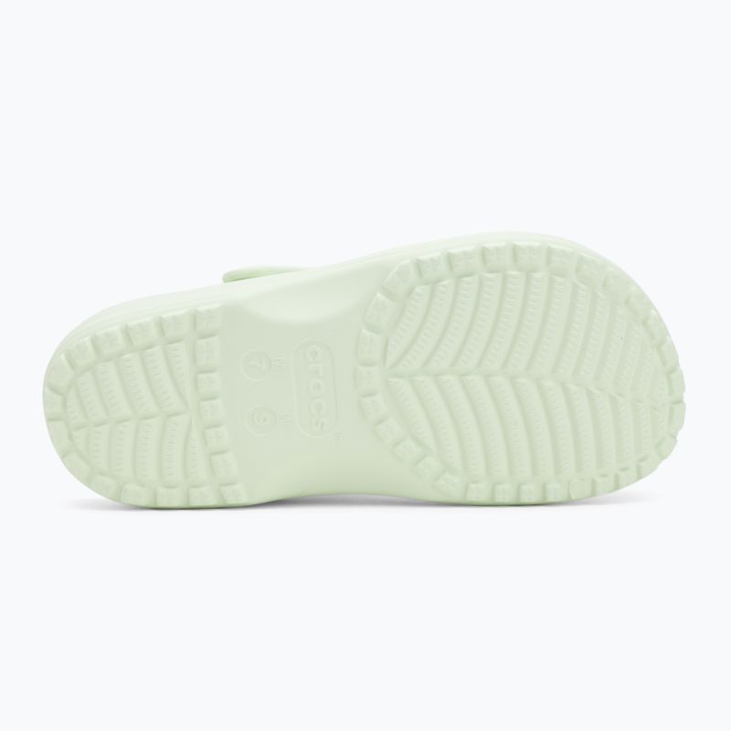 Papuci Crocs Classic Floral Cutout Clog jade tint 5
