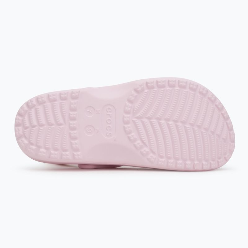 Papuci Crocs Classic Floral Cutout Clog pink milk 5