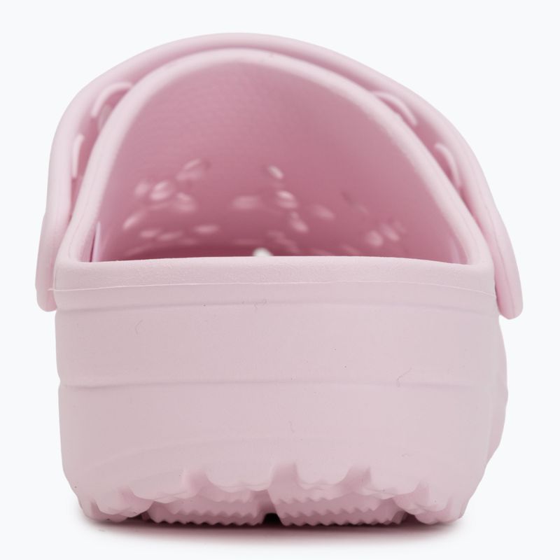Papuci Crocs Classic Floral Cutout Clog pink milk 7