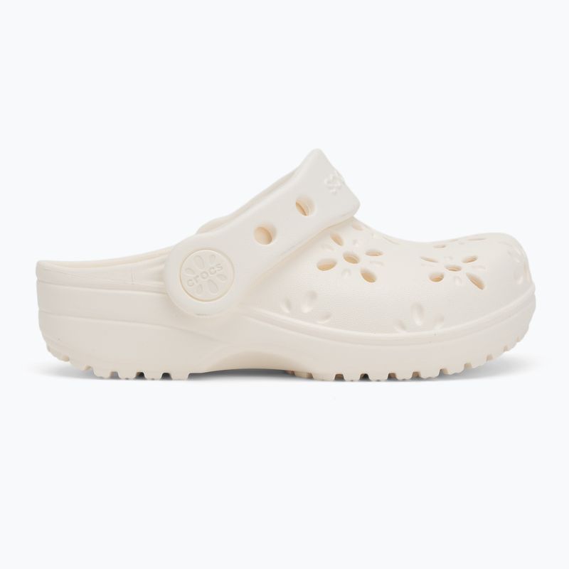 Papuci pentru copii  Crocs Classic Floral Cutout Clog Kids Toddler chalk 3
