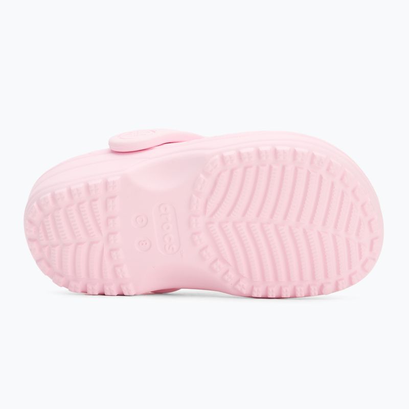 Papuci pentru copii  Crocs Classic Floral Cutout Clog Kids Toddler pink milk 5