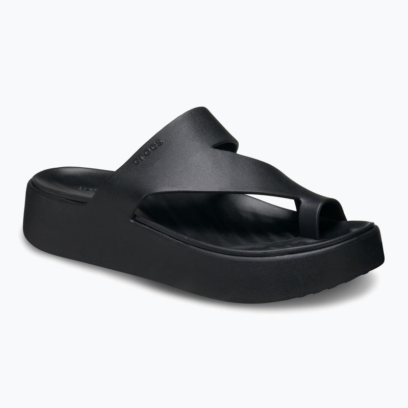 Papuci pentru femei Crocs Getaway Platform Toe Loop black