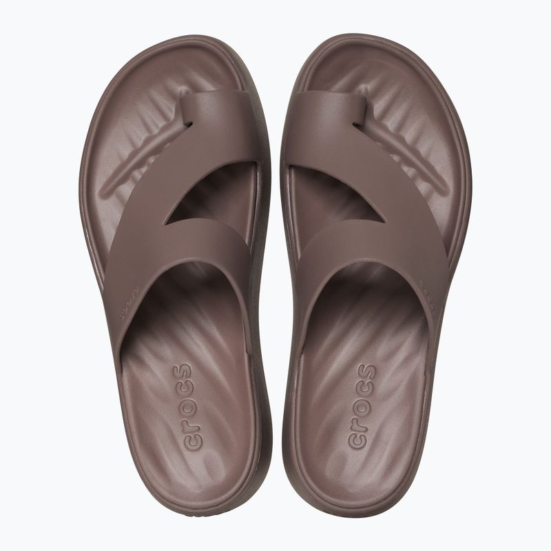 Papuci pentru femei Crocs Getaway Platform Toe Loop truffle 2