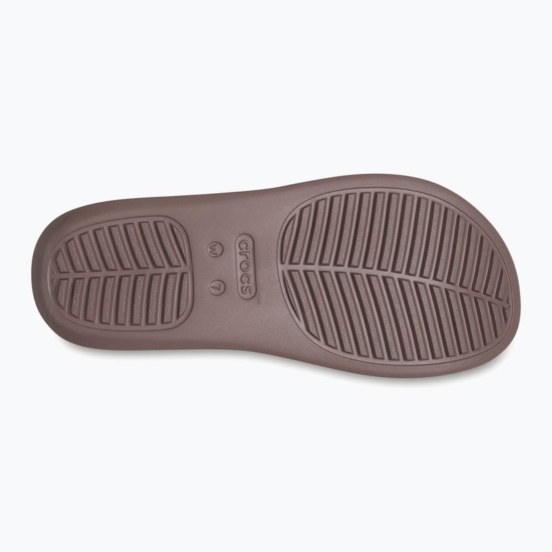 Papuci pentru femei Crocs Getaway Platform Toe Loop truffle 3