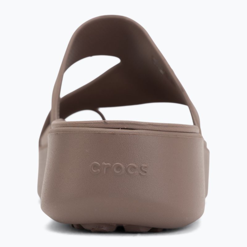 Papuci pentru femei Crocs Getaway Platform Toe Loop truffle 6