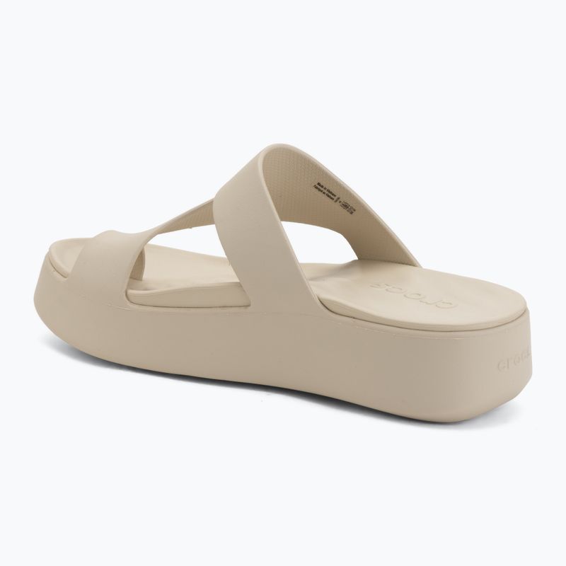 Șlapi pentru femei Crocs Getaway Platform Toe Loop sandstone 3