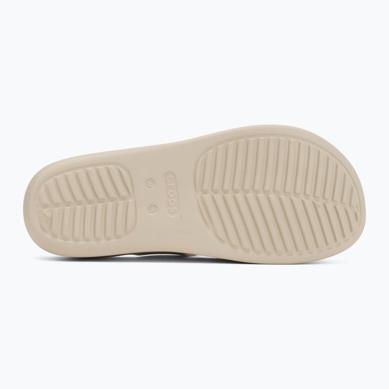 Șlapi pentru femei Crocs Getaway Platform Toe Loop sandstone 4