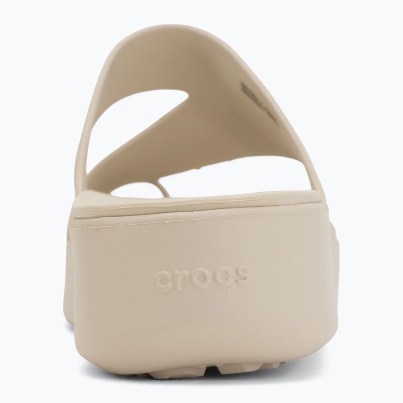 Șlapi pentru femei Crocs Getaway Platform Toe Loop sandstone 6