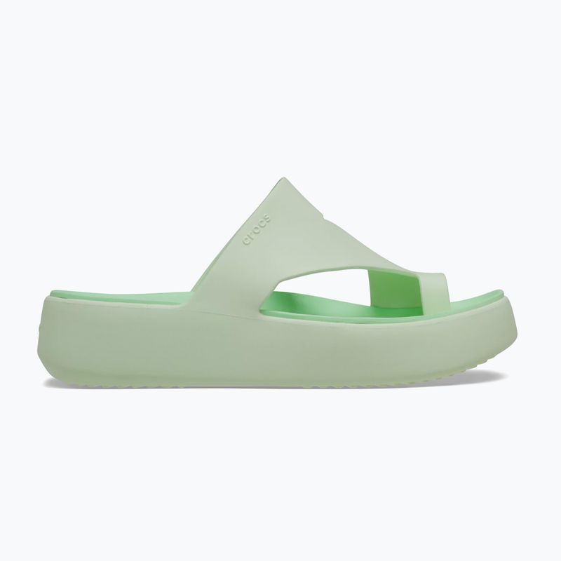 Șlapi pentru femei Crocs Getaway Platform Toe Loop jade tint