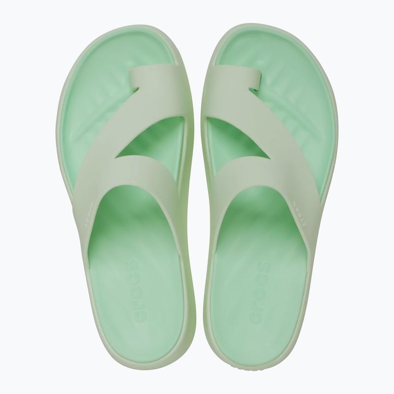 Șlapi pentru femei Crocs Getaway Platform Toe Loop jade tint 4
