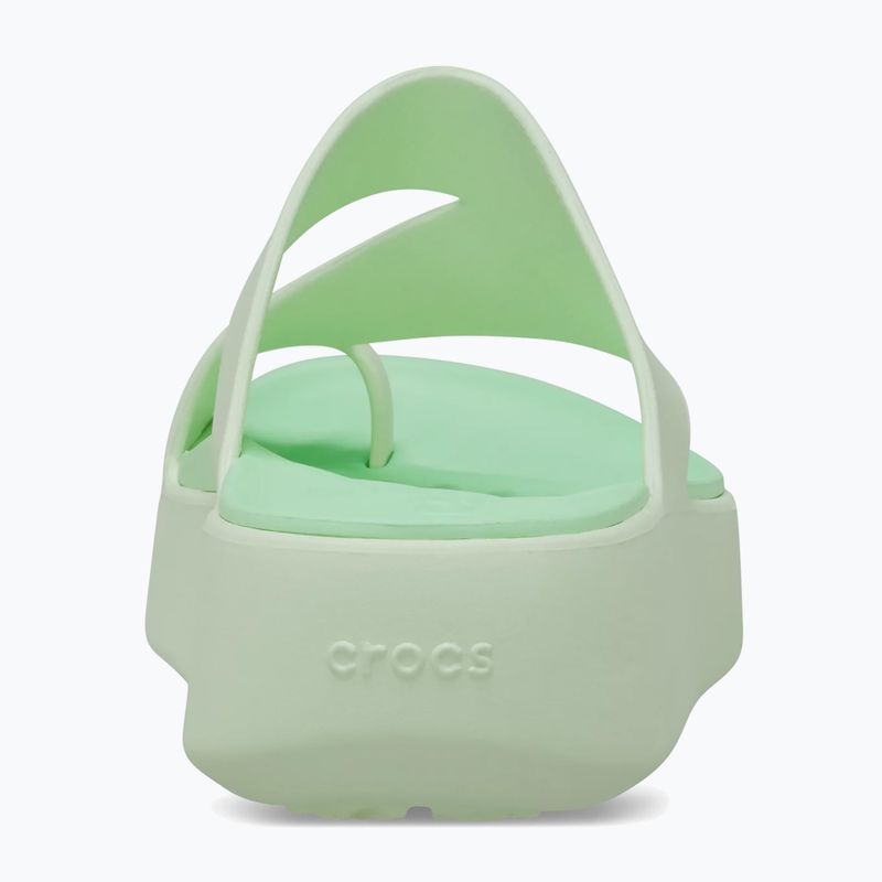 Șlapi pentru femei Crocs Getaway Platform Toe Loop jade tint 6