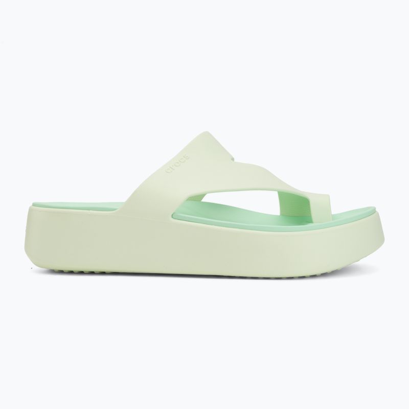 Șlapi pentru femei Crocs Getaway Platform Toe Loop jade tint 2