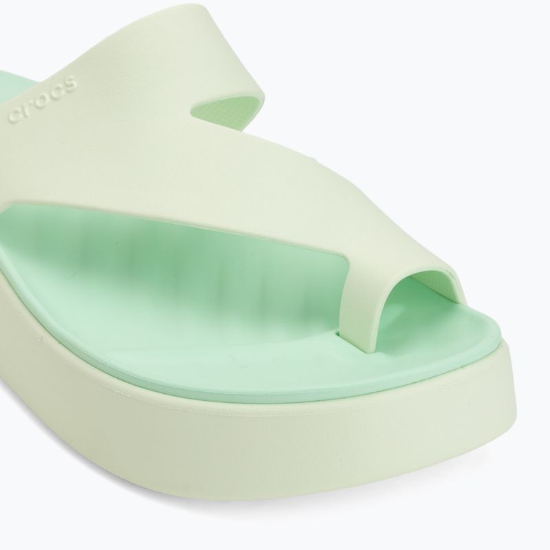 Șlapi pentru femei Crocs Getaway Platform Toe Loop jade tint 7