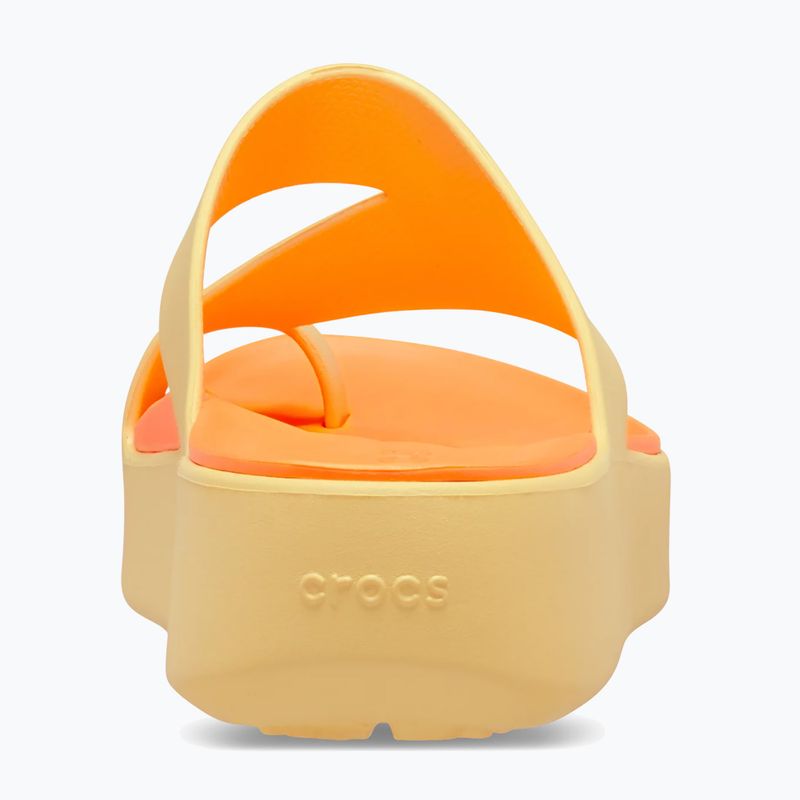 Șlapi pentru femei Crocs Getaway Platform Toe Loop golden hour 6
