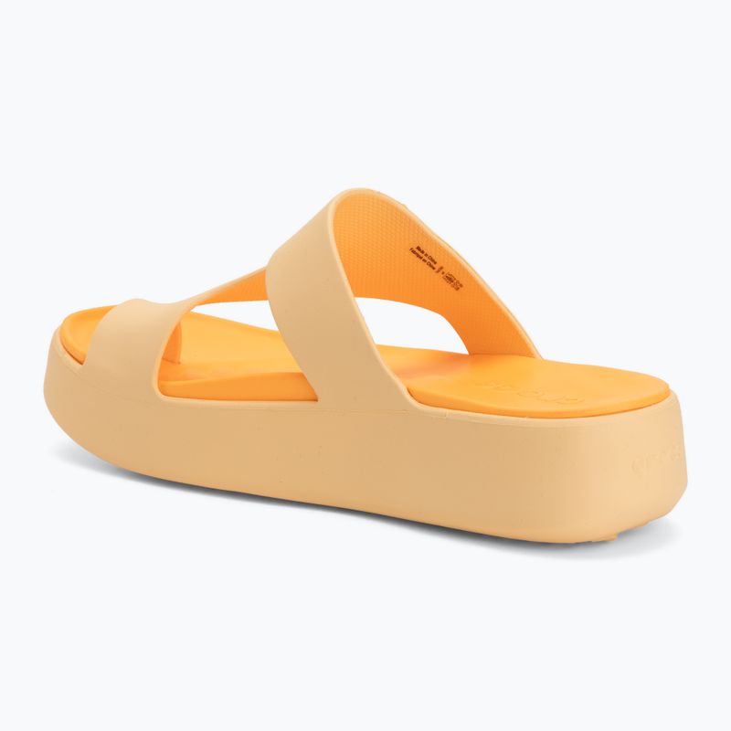 Șlapi pentru femei Crocs Getaway Platform Toe Loop golden hour 3