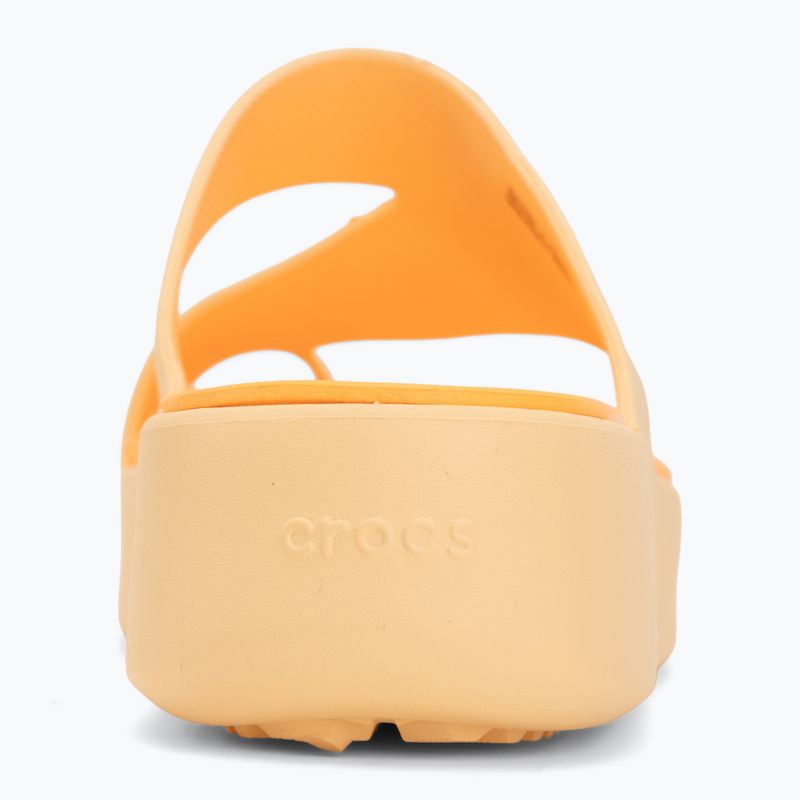 Șlapi pentru femei Crocs Getaway Platform Toe Loop golden hour 6