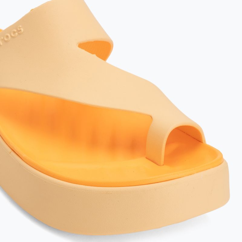 Șlapi pentru femei Crocs Getaway Platform Toe Loop golden hour 7