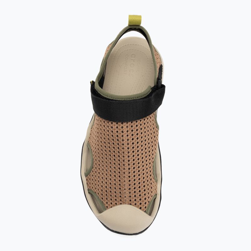Sandale pentru bărbați Crocs Swiftwater Mesh Deck sepia 5