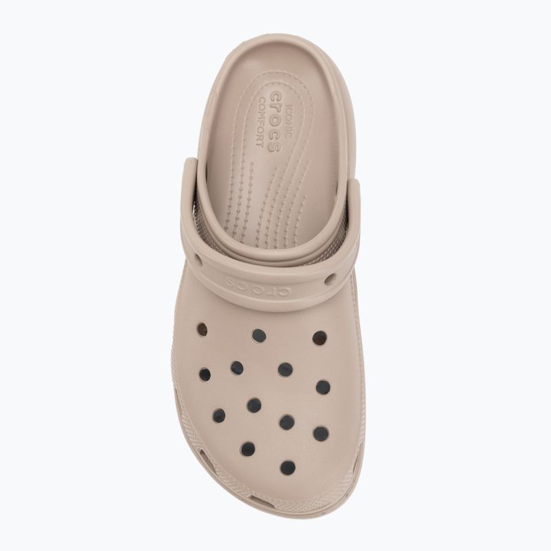 Papuci pentru femei Crocs Classic Platform Clog taupe 6