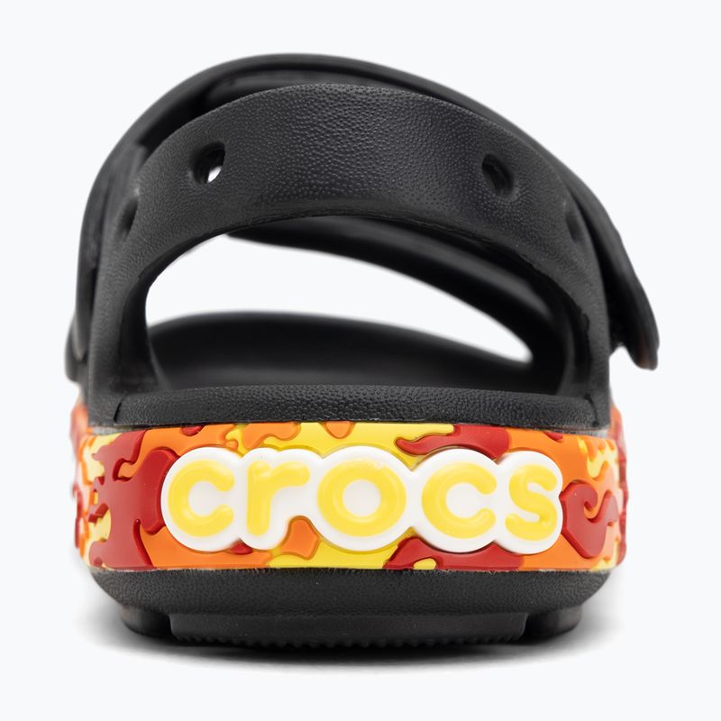 Sandale pentru copii Crocs Crocband Cruiser Flames black 6