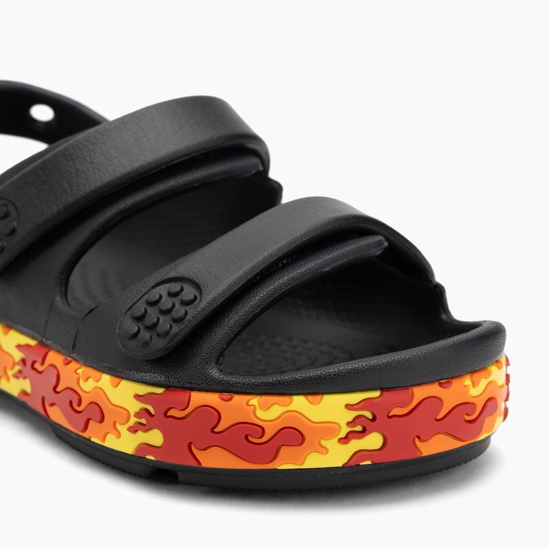 Sandale pentru copii Crocs Crocband Cruiser Flames black 7