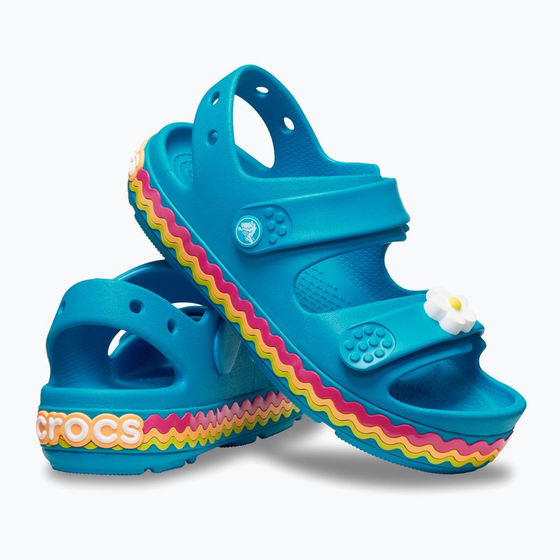 Sandale pentru copii Crocs Crocband Cruiser Ricrac marina 8
