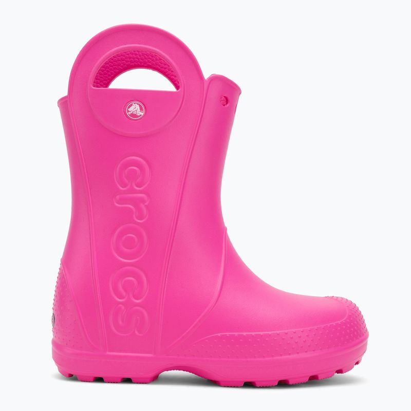 Papuci pentru copii Crocs Handle It Rain Boot Kids pink crush 2