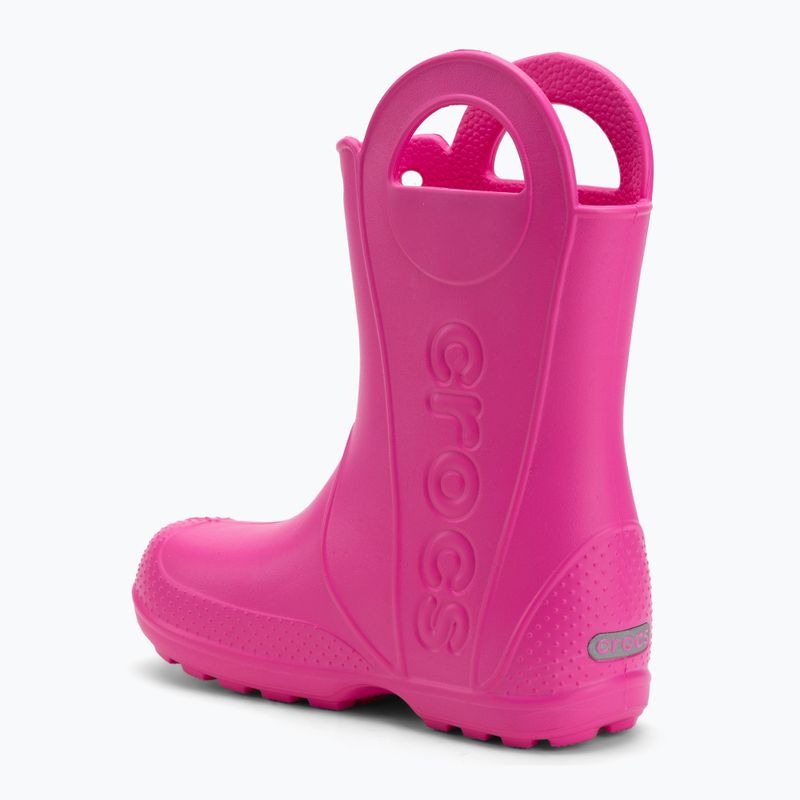 Papuci pentru copii Crocs Handle It Rain Boot Kids pink crush 3