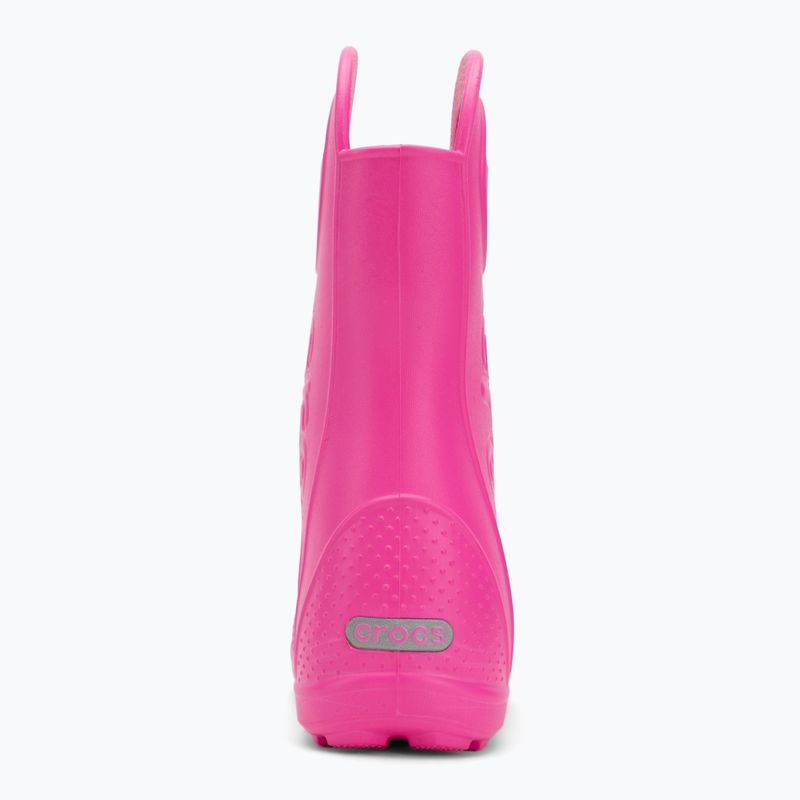 Papuci pentru copii Crocs Handle It Rain Boot Kids pink crush 6