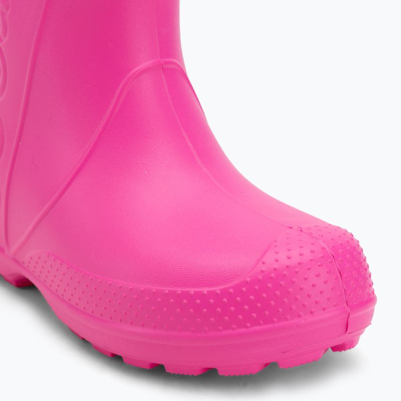 Papuci pentru copii Crocs Handle It Rain Boot Kids pink crush 7