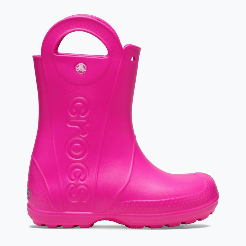 Papuci pentru copii Crocs Handle It Rain Boot Kids Toddler pink crush 9