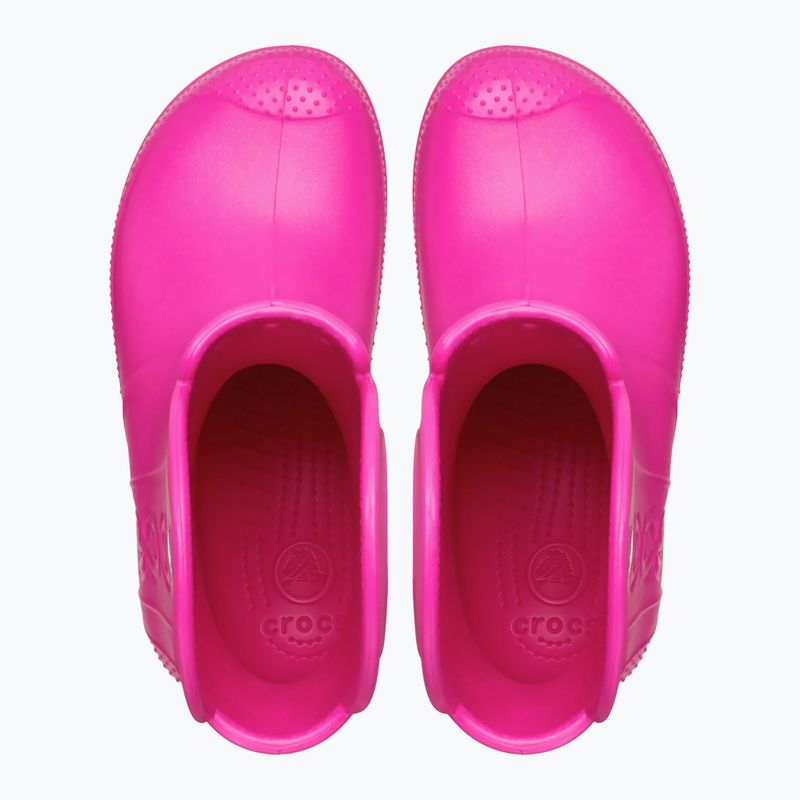 Papuci pentru copii Crocs Handle It Rain Boot Kids Toddler pink crush 12