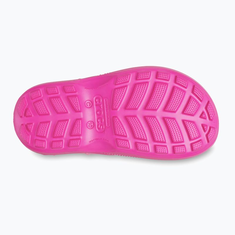 Papuci pentru copii Crocs Handle It Rain Boot Kids Toddler pink crush 13