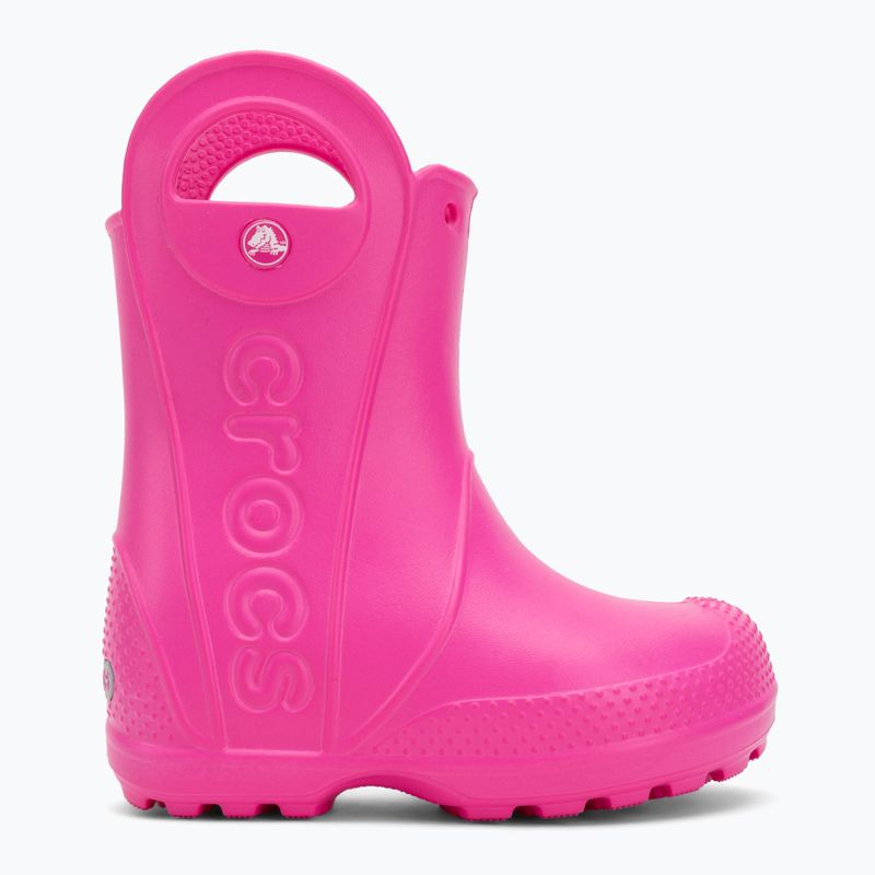 Papuci pentru copii Crocs Handle It Rain Boot Kids Toddler pink crush 2