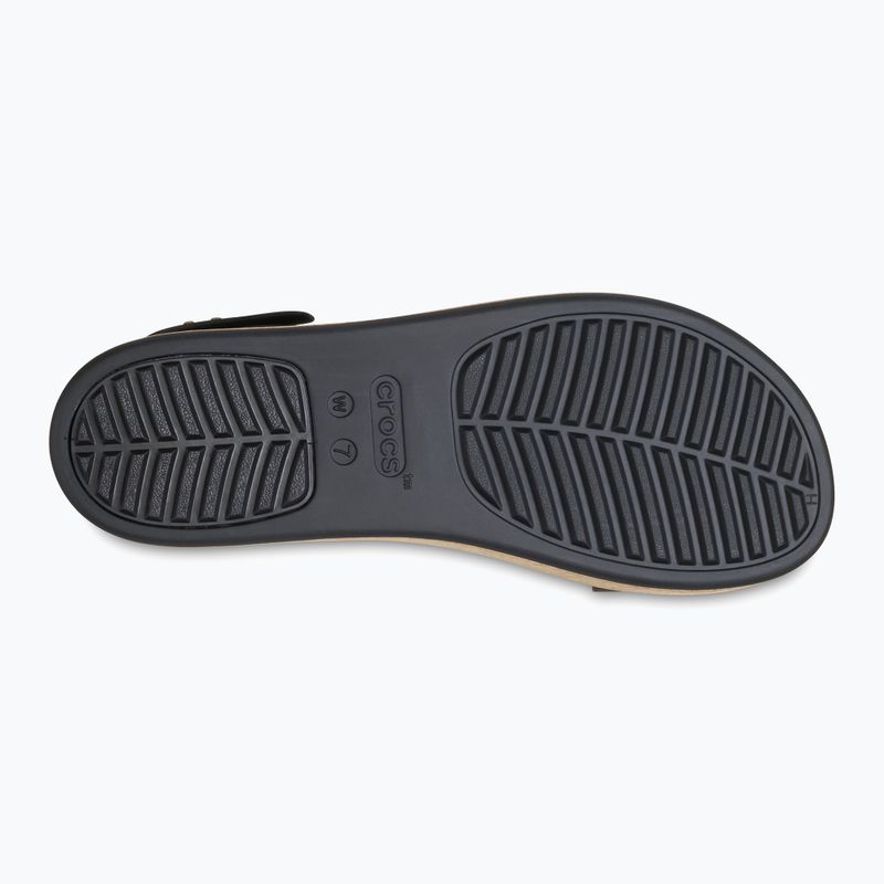 Sandale pentru femei Crocs Brooklyn Cork Low Wedge black/black 4