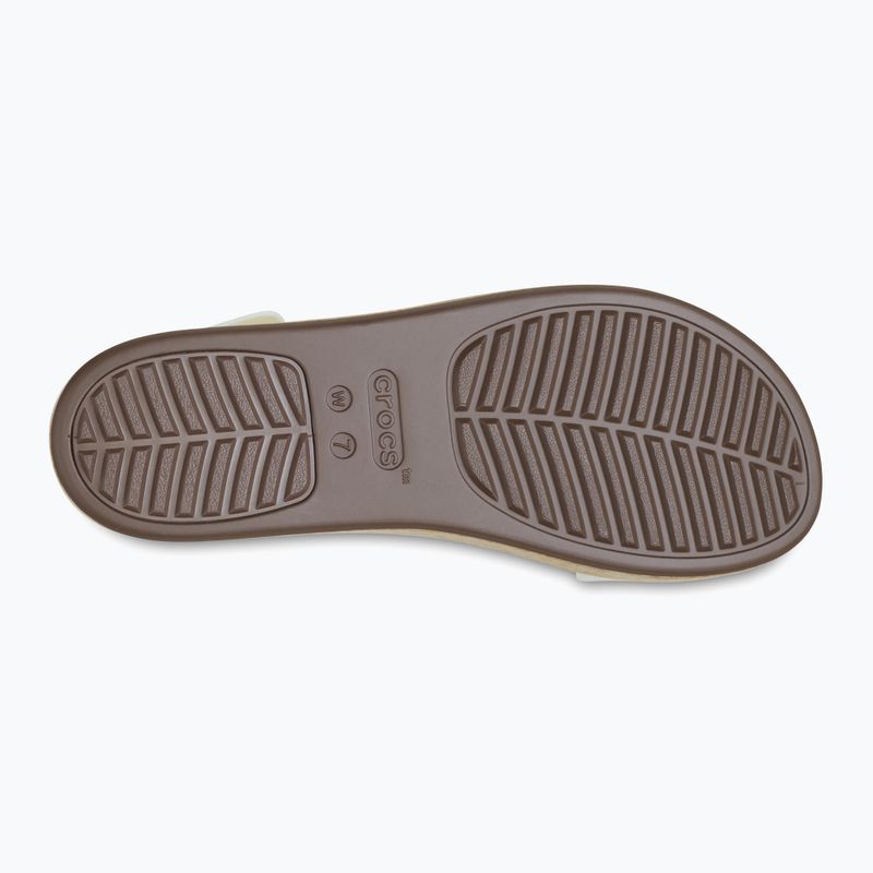 Sandale pentru femei Crocs Brooklyn Cork Low Wedge chalk 4