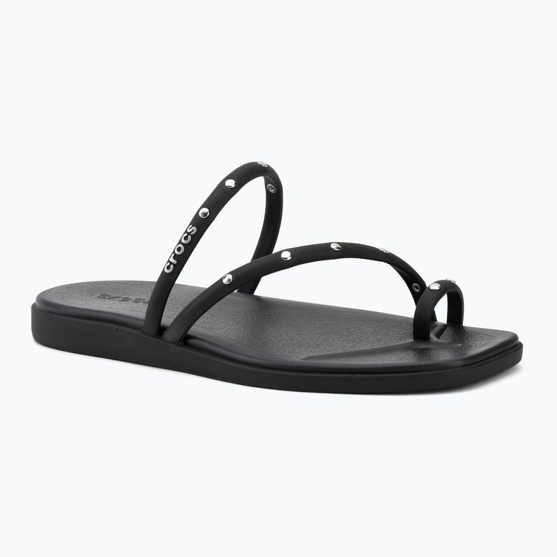 Șlapi pentru femei Crocs Miami Studded Toe Loop black
