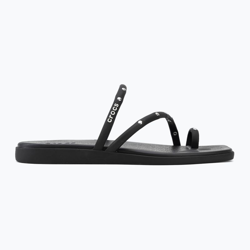 Șlapi pentru femei Crocs Miami Studded Toe Loop black 2