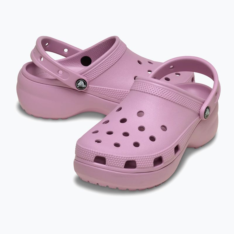 Papuci pentru femei Crocs Classic Platform Clog hydrangea 3